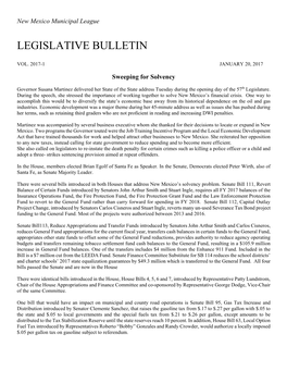 Legislative Bulletin