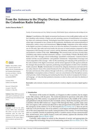 Transformation of the Colombian Radio Industry