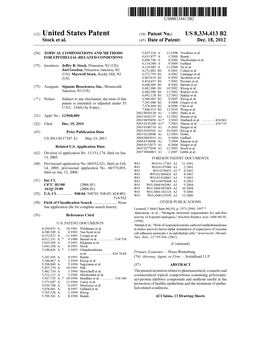 (12) United States Patent (10) Patent No.: US 8,334,413 B2 Stock Et Al