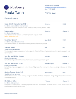 Paula Tann Editor​ A​ Vid