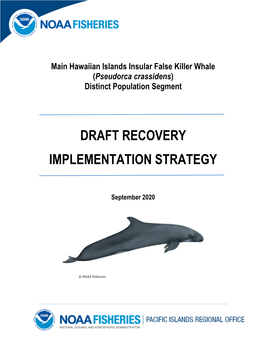 MHI IFKW Draft Recovery Plan