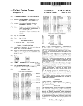 (12) United States Patent (10) Patent No.: US 8.263,362 B2 Chappell Et Al