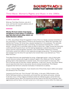 Third Wave: Women's Rights and Music in the 1990S