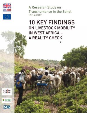 Ten Key Findings on Livestock Mobility in West Africa