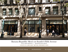 Banana Republic Men's on Seattle's Fifth Avenue