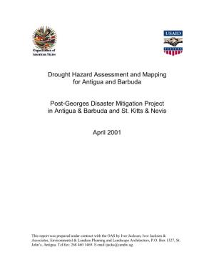 Drought Hazard Assessment and Mapping for Antigua and Barbuda