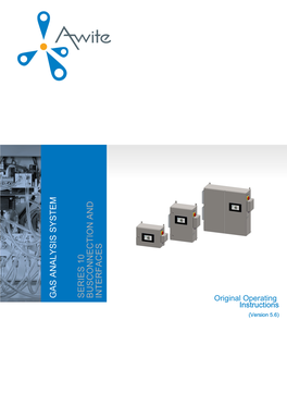 GAS ANALYSIS SYSTEM SERIES 10 BUSCONNECTION and INTERFACES Original Operating Instructions (Version 5.6) Contact and Imprint