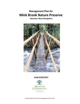 Mink Brook Nature Preserve Hanover, New Hampshire