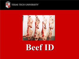 Beef ID Beef ID