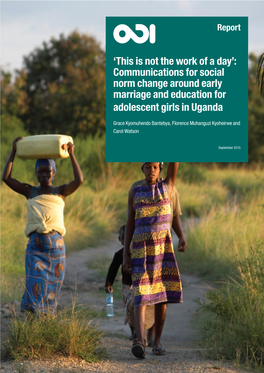 Adolescent Girls and Gender Justice: Country Reports