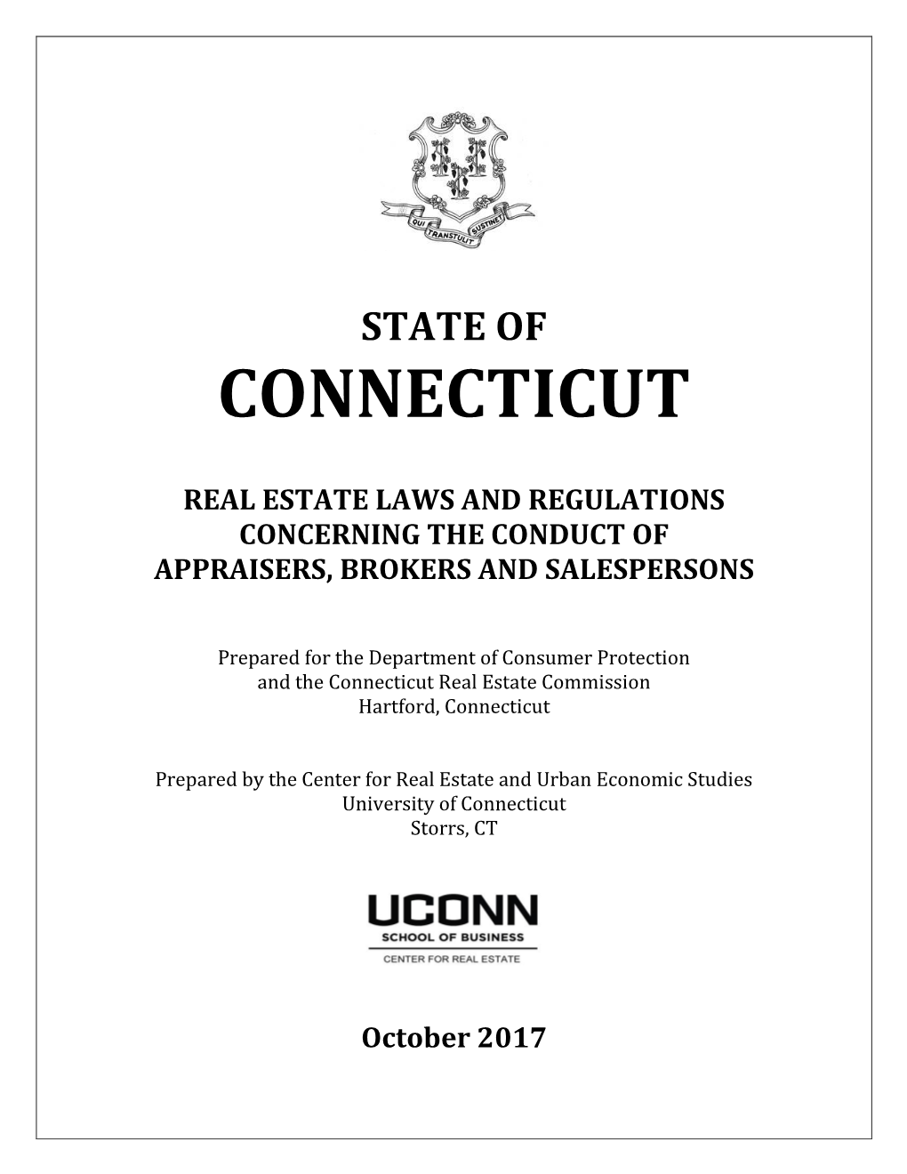 Real Estate Laws and Regulations Concerning the Conduct of Appraisers, Brokers and Salespersons