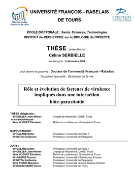 Rôle Et Évolution De Facteurs De Virulence Impliqués Dans Une Interaction Hôte-Parasitoïde