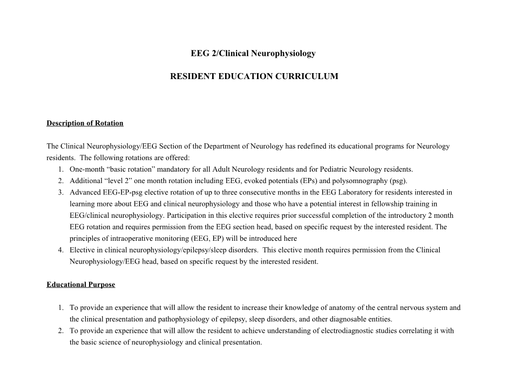 EEG 2/Clinical Neurophysiology