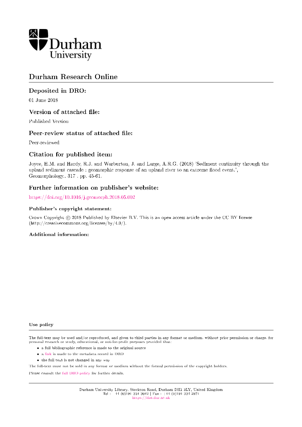 FILE: Hungry Water: Effects of Dams and Gravel Mining on River Reid, L.M., Dunne, T., 1996