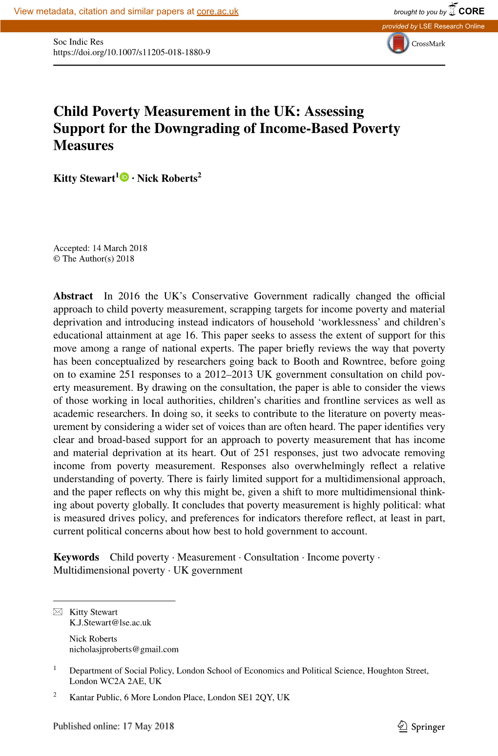 Assessing Support for the Downgrading of Income-Based Poverty Measures