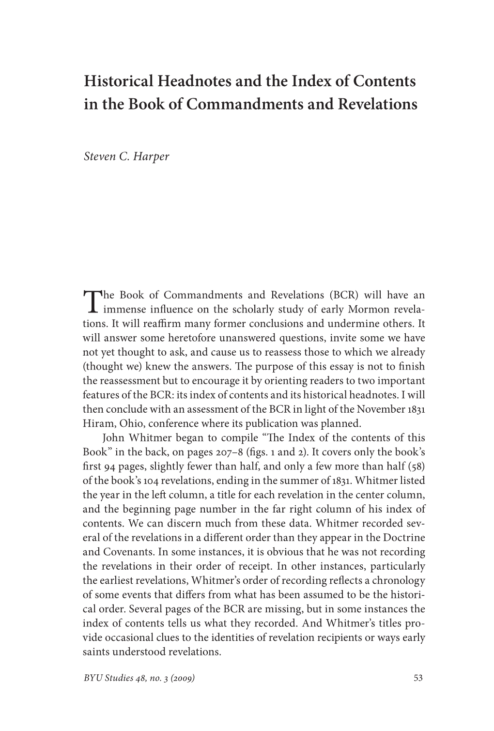 Articles & Covenants,” Doctrine and Covenants Section 20, Which He Dated April 10, 1830, Four Days After the Church’S Organization on April 6 (Fig