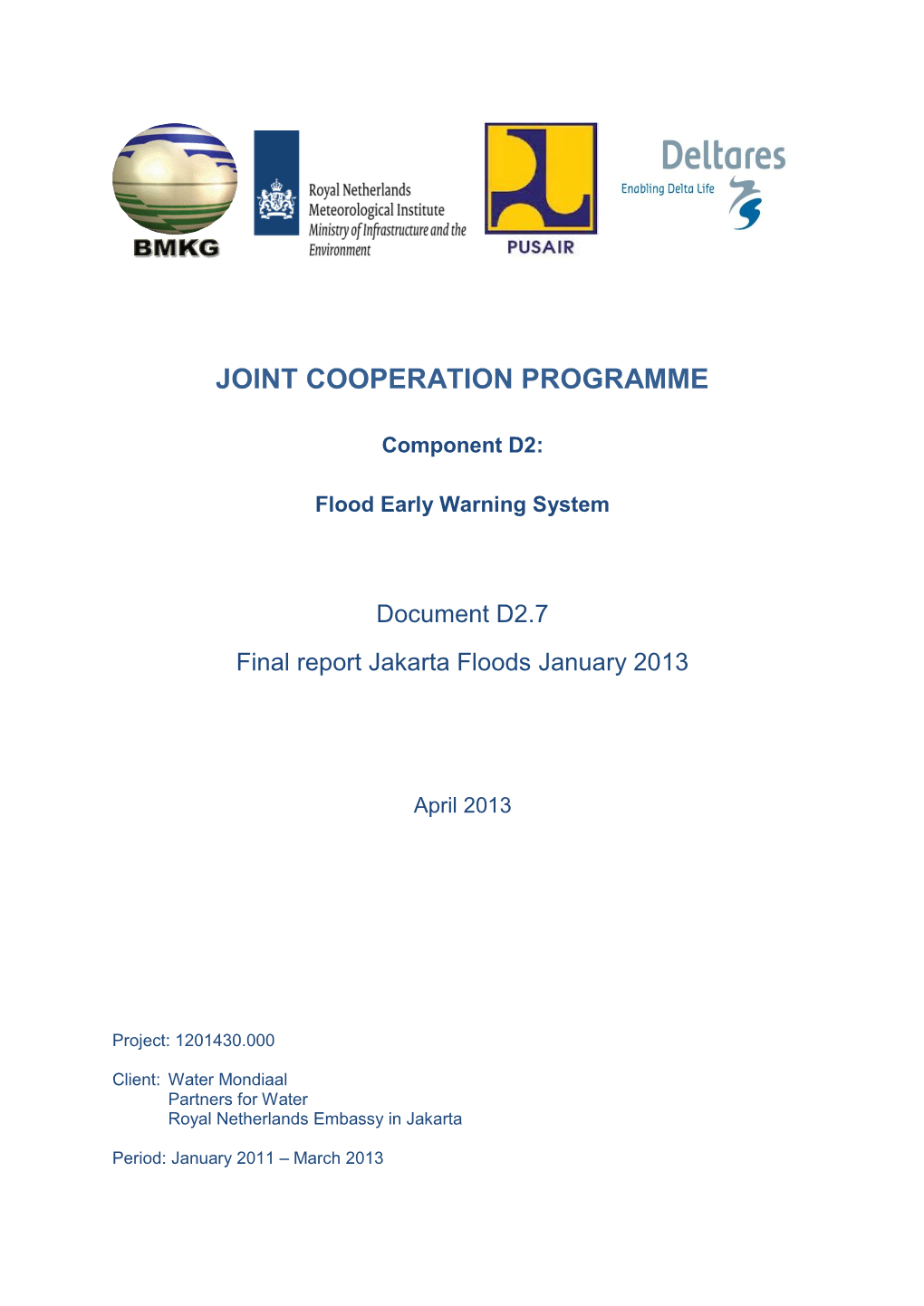 Final Report Jakarta Floods January 2013, April