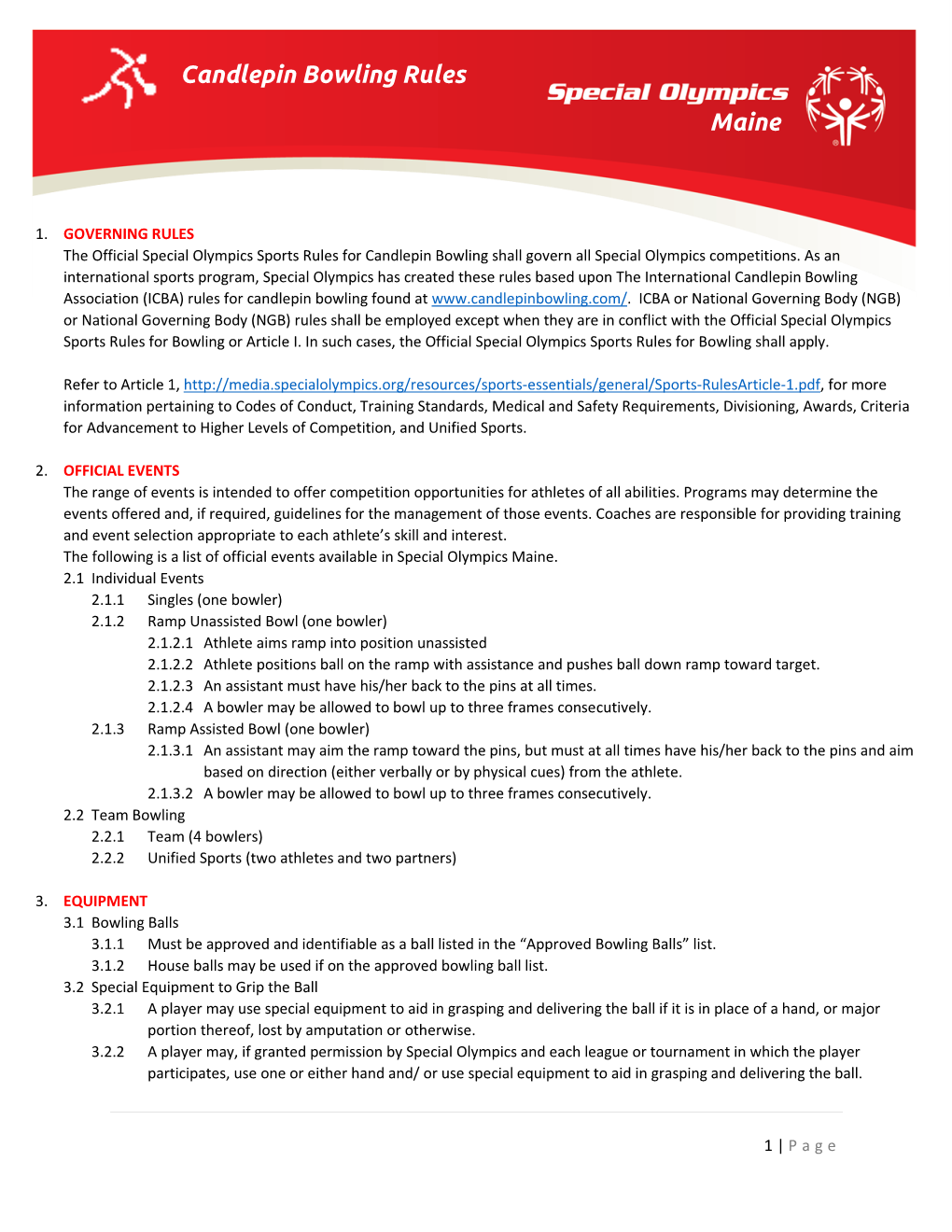 Somaine Candlepin Bowling Rules & Regulations