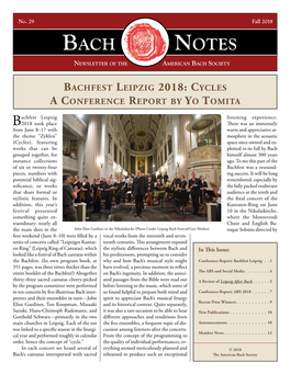 Bach Notes 29