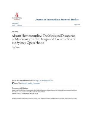 The Mediated Discourses of Masculinity on the Design and Construction of the Sydney Opera House