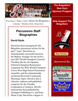 The Brigadiers' New Horn Sponsor Program