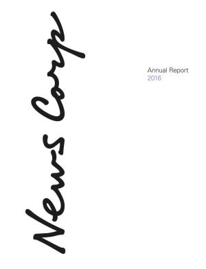 Annual Report 2016 More Than 50% of Dow Jones Revenues Came from Digital N N N N N N
