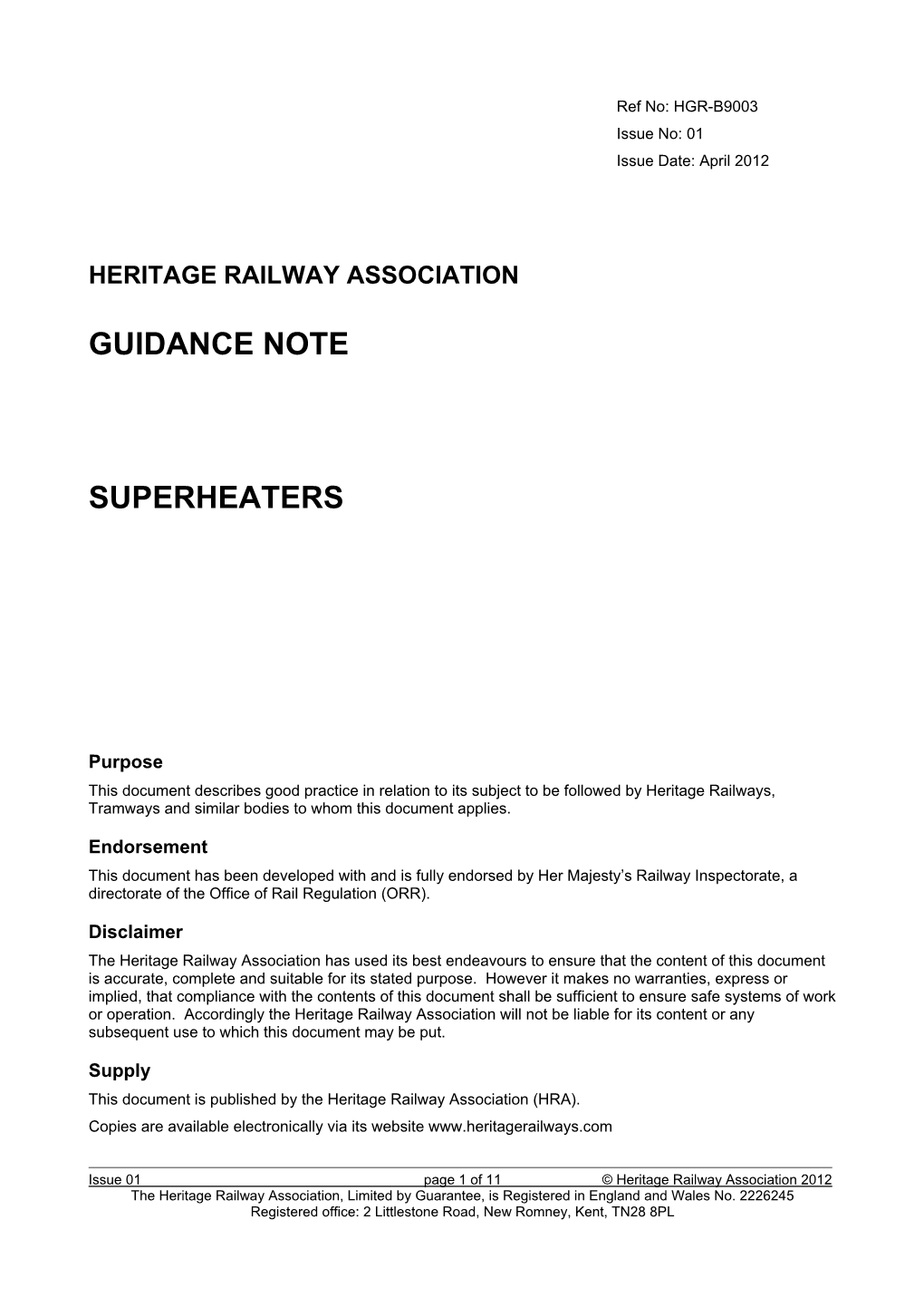 Heritage Railway Association