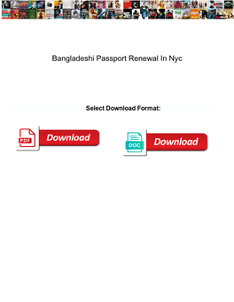 Bangladeshi Passport Renewal in Nyc