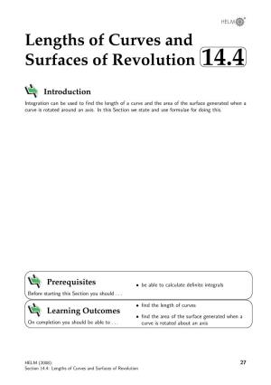 Lengths of Curves and Surfaces of Revolution 14.4   