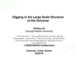 Digging in the Large Scale Structure of the Universe