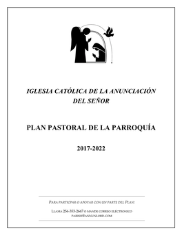 Plan Pastoral De La Parroquía