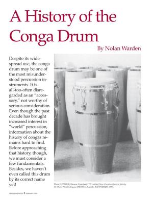 A History of the Conga Drum by Nolan Warden