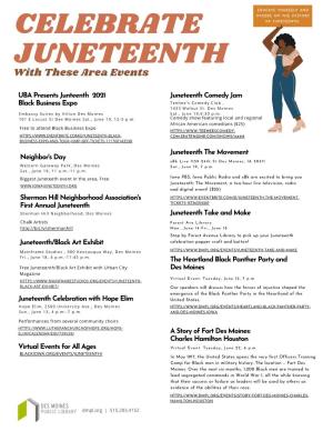 Join Us for Juneteenth!