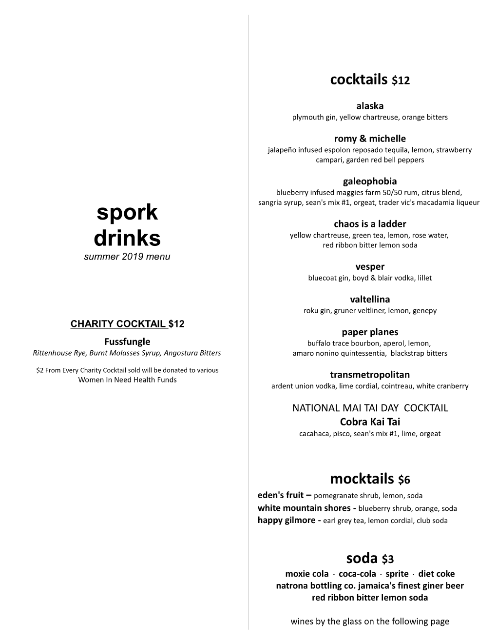 Spork Drinks