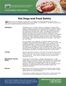 Hot Dogs and Food Safety