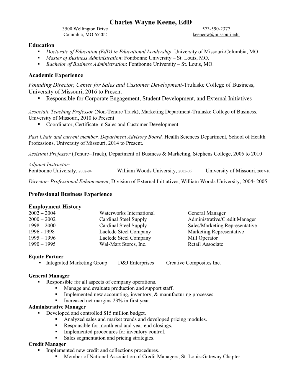 Curriculum Vitae