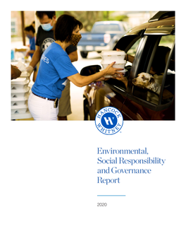 Environmental, Social Responsibility and Governance Report