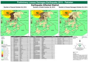 Preliminary Losses Damages Earthquake 2015