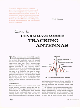 Criteria for Conically-Scanned