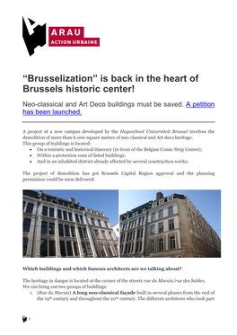 Is Back in the Heart of Brussels Historic Center!
