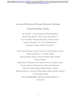 Accurate Prediction of Kinase-Substrate Networks Using