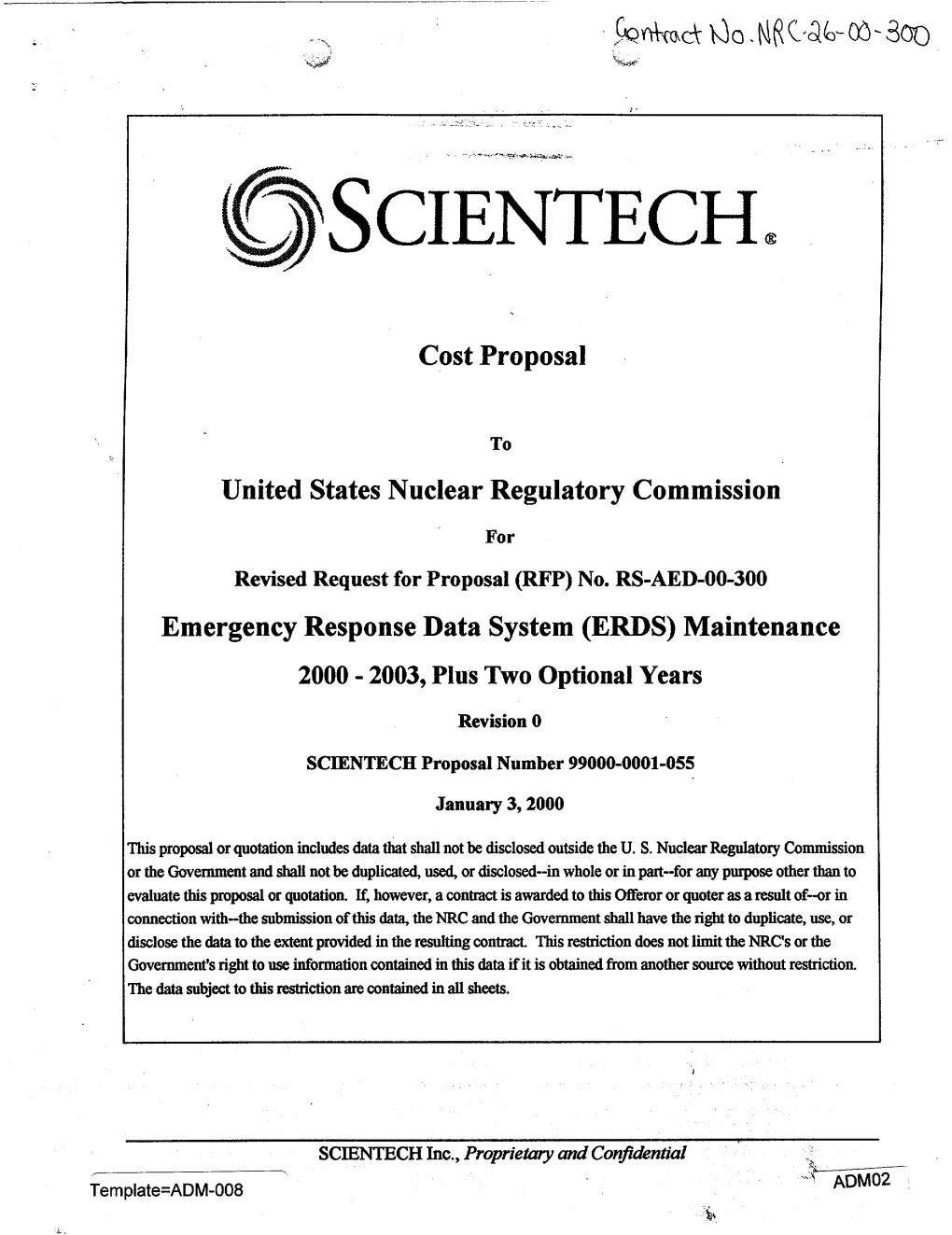 Pre-Award Documentation for Solicitation No. RS-AED