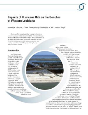 Impacts of Hurricane Rita on the Beaches of Western Louisiana