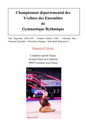 Championnat Départemental Des Yvelines Des Ensembles De Gymnastique Rythmique