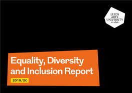Equality, Diversity and Inclusion Report 2019/20