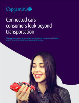 Connected Cars – Consumers Look Beyond Transportation