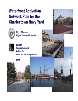 Waterfront Activation Network Plan for the Charlestown Navy Yard