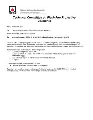 Technical Committee on Flash Fire Protective Garments