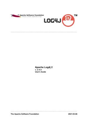 Log4j User Guide