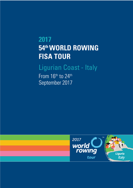 2017 54Th WORLD ROWING FISA TOUR Ligurian Coast